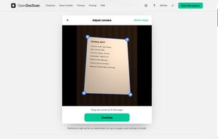 OpenDocScan screenshot 1