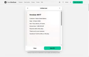 OpenDocScan screenshot 3