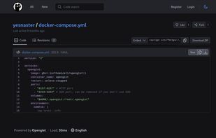 Opengist screenshot 1
