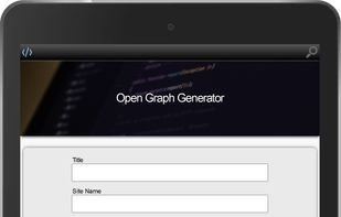 Open Graph Generator - iPad Vertical Snapshot