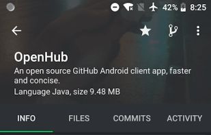 OpenHub for GitHub screenshot 3