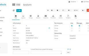 OpenNebula screenshot 2