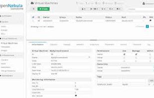 OpenNebula screenshot 1