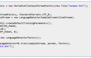 OpenNLP screenshot 1