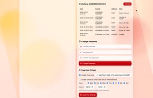 Admin panel: parcel editing