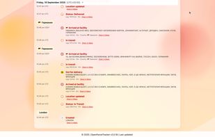 Detailed movement history