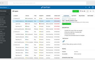 OpenProject screenshot 1