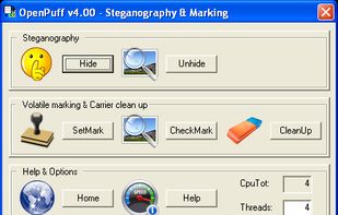 OpenPuff screenshot 1