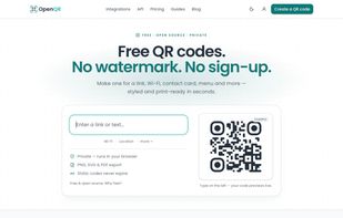OpenQR screenshot 1