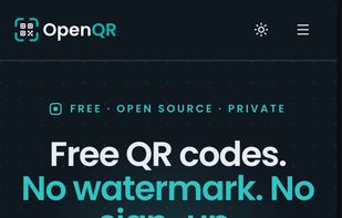 OpenQR screenshot 1