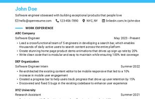 OpenResume screenshot 2