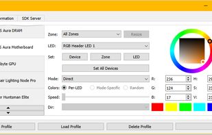 OpenRGB screenshot 1