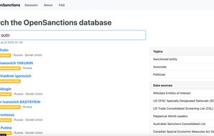OpenSanctions.org screenshot 1