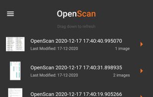 OpenScan screenshot 1