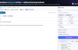 OpenSlot for Outlook screenshot 1
