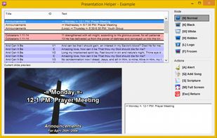 OpenSong screenshot 1