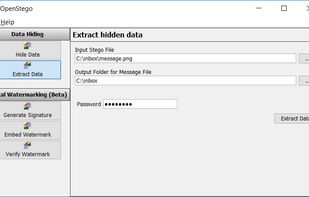 Openstego screenshot 1