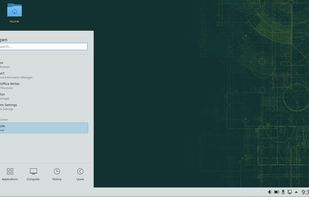 KDE Plasma desktop in openSUSE Leap 15.2.
