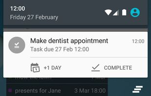 OpenTasks screenshot 2