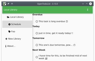 OpenTodoList screenshot 2