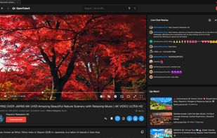 Watching a video - Dark