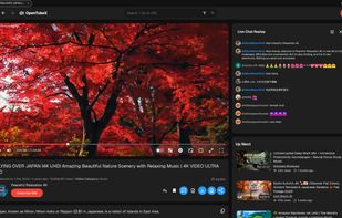 Watching a video - Dark
