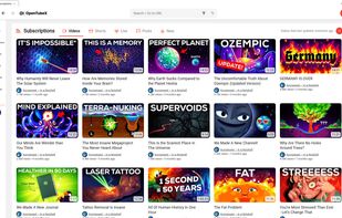 Subscriptions feed - Light