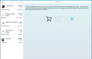Shopping cart demo application