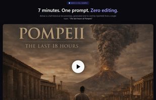 Landing page demo video