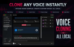 Clone Any Voice Locally