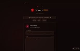 The letter composer. Templates, a guardian question or date lock, and one link to share.