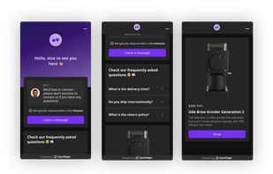 Contact Form, FAQ and Product Cards widgets
