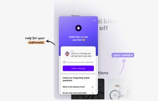 Communication widget that you can install on your website