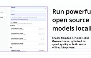 OpenWispr screenshot 1