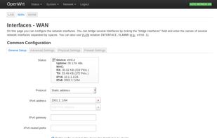 OpenWrt screenshot 1