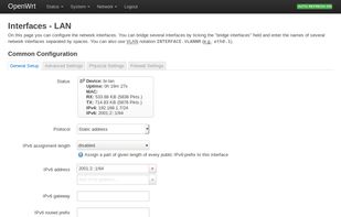 OpenWrt screenshot 2