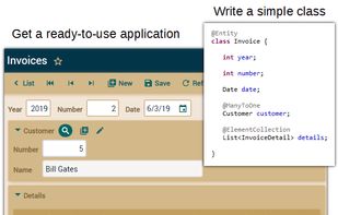 OpenXava screenshot 1