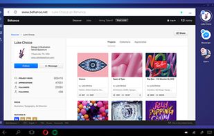 Opera Neon Web Browser screenshot 2