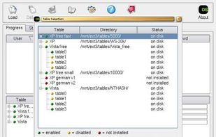 ophcrack screenshot 1