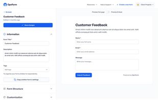 OpnForm screenshot 1