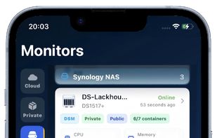 Monitor multiple servers and devices from a clean mobile dashboard.