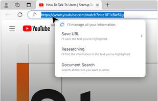 Using Context Pop up