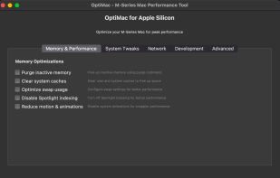 OptiMac screenshot 1