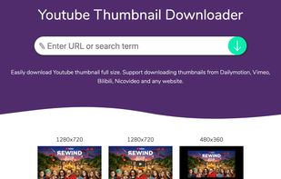 YouTube thumbnail downloader