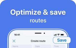 Enter the addresses you need to visit in any order and start route optimization