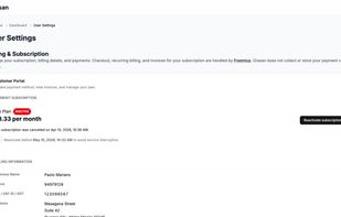 User Settings