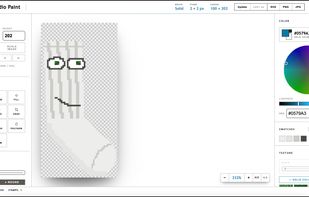 Built in pixel art drawing/animation tool Orbem Studio Paint