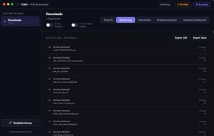 Activity Log Tab