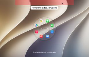 Frictionless Access: Just hover your screen edge to instantly reveal your dock.