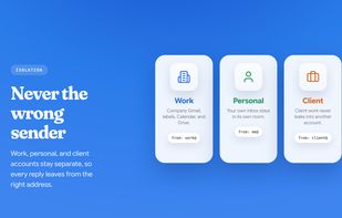 Isolated sessions mean you never send from the wrong account